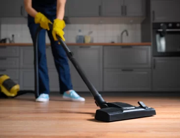 front-view-woman-cleaning-home